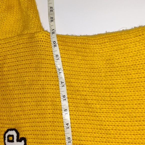 Victoria's secret Pink boyfriend sweater yellow size extra small - Picture 6 of 7